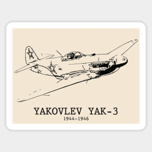 Yakovlev Yak-3 WWII Soviet Fighter Magnet